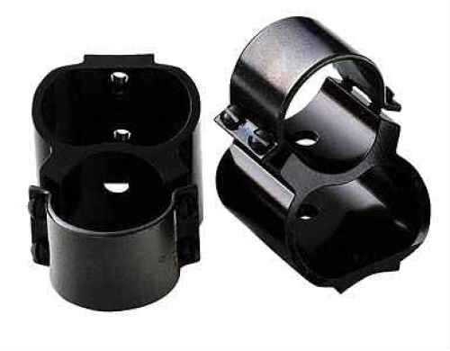 Weaver Mounts 49711 Steel Lock See Thru 2-Piece Base/Rings For Style Black Gloss Finish